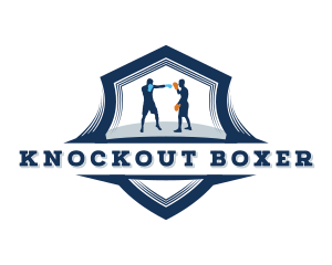 Boxing Athlete Tournament logo design
