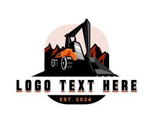 Builder - Excavator Construction Equipment logo design