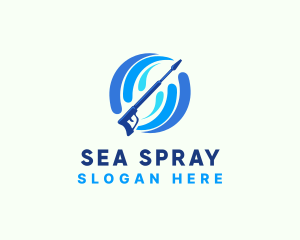 Pressure Washer Cleaning logo design