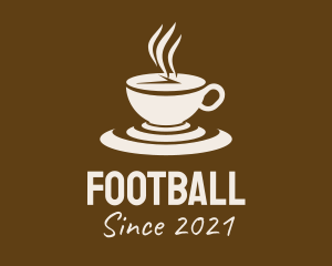 Caffeine - Clock Coffee Drink logo design