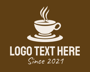 Hour - Clock Coffee Drink logo design