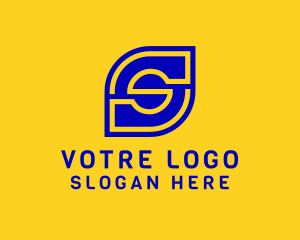 Digital Technology Letter S  Logo