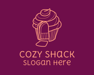 Shack - Cupcake Home Door logo design