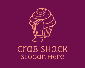 Cupcake Home Door logo design