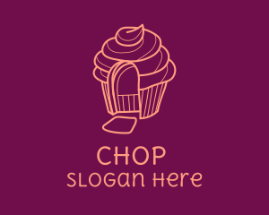 Cabin - Cupcake Home Door logo design