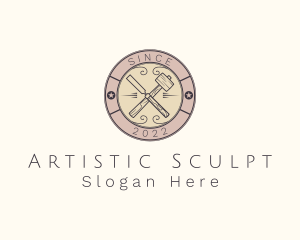 Woodworking Sculpting Tools logo design