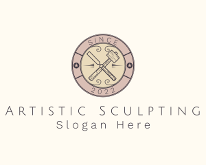 Sculpting - Woodworking Sculpting Tools logo design