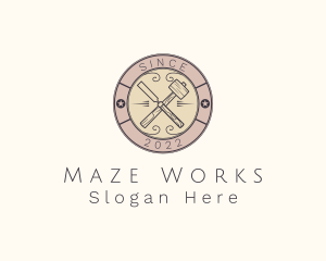 Woodworking Sculpting Tools logo design