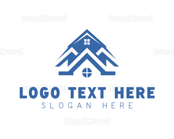 Roofing Home Builder Logo