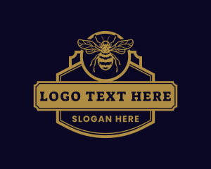 Apiary - Bee Bumblebee Insect logo design