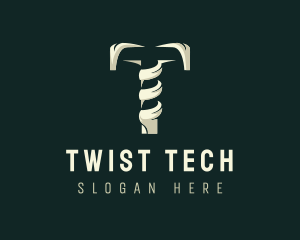 Twist - Letter T Urban Clothing logo design