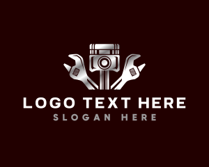 Industrial - Engine Wrench Repair logo design