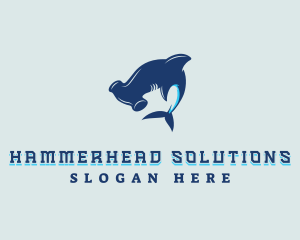 Hammerhead - Hammerhead Shark Marine logo design