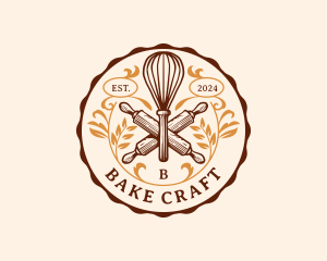 Bake Whisk Bakery logo design