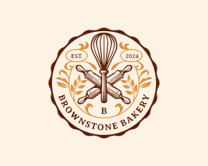 Bake Whisk Bakery logo design