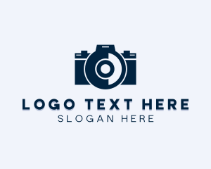 Photo Booth - DSLR Camera Lens logo design