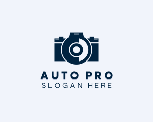 Photo Studio - DSLR Camera Lens logo design