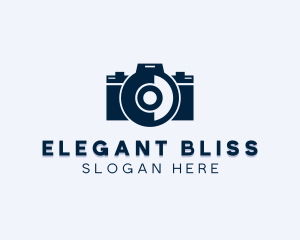 Photo Booth - DSLR Camera Lens logo design