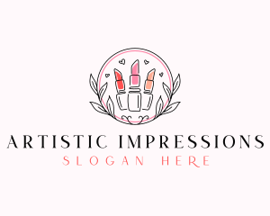 Makeup Lipstick Salon logo design