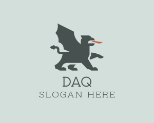 Cultural - Mythological Griffin Dragon logo design