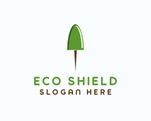 Eco Push Pin  logo design