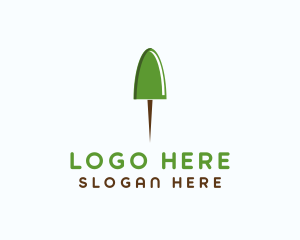 Arborist - Push Pin Tree logo design