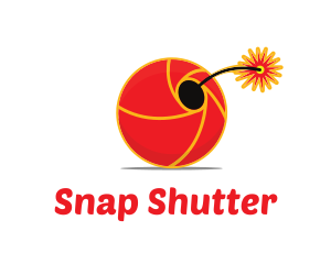 Shutter - Camera Shutter Bomb logo design