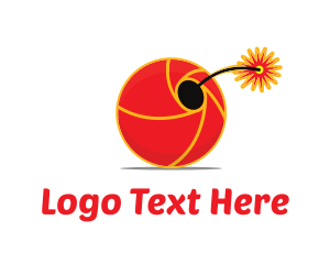 Tagline - Camera Shutter Bomb logo design