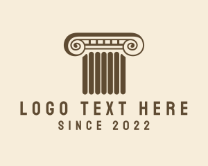 Prosecutor - Legal Office Column logo design