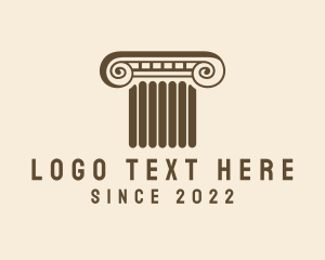 Temple - Legal Office Column logo design