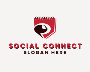 Social Notepad Chat logo design