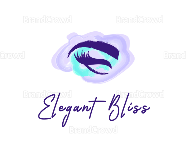Feminine Eyelashes Cosmetics Logo
