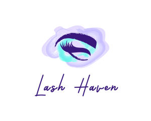 Feminine Eyelashes Cosmetics  logo design