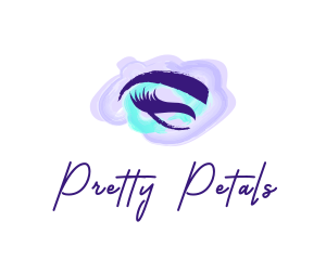 Feminine Eyelashes Cosmetics  logo design