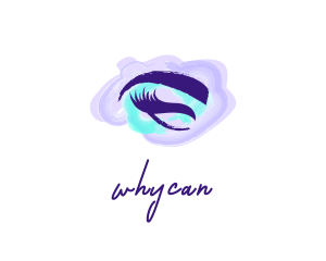 Beauty Vlogger - Feminine Eyelashes Cosmetics logo design