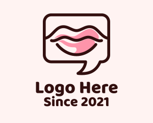 Makeup Artist - Lipstick Makeup Chat logo design