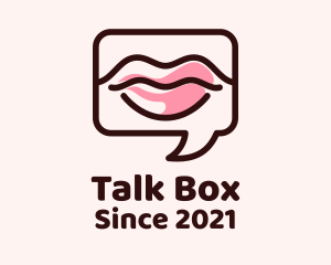 Chat Box - Lipstick Makeup Chat logo design