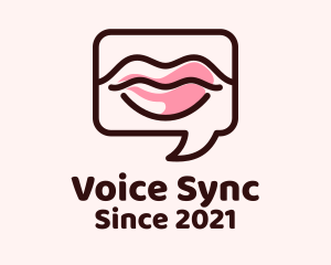 Dubbing - Lipstick Makeup Chat logo design