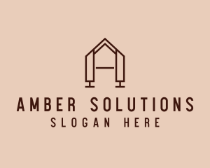 Home Builder Letter A logo design