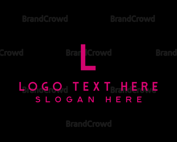 Business Pink Lettermark Logo