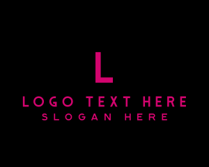 Business Pink Lettermark logo design