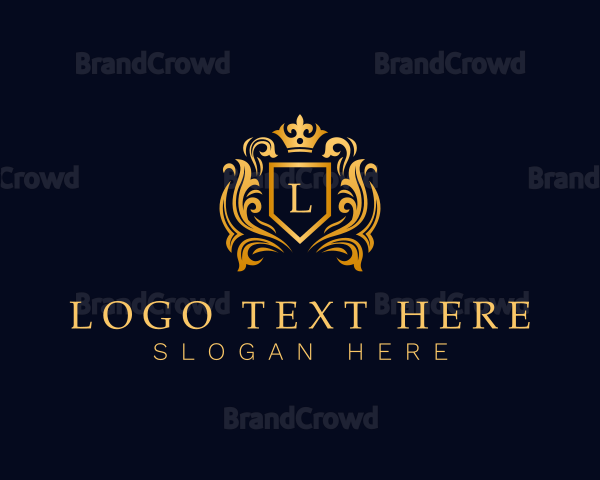 Heraldic Crown Shield Logo