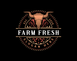 Bull Ranch Farm logo design