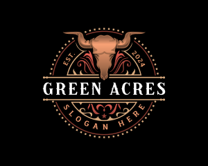 Bull Ranch Farm logo design