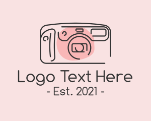 Camera - Classic Camera Monoline logo design