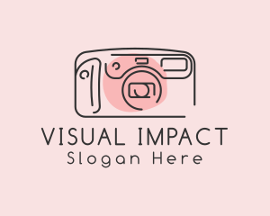 Image - Minimalist Camera Monoline logo design