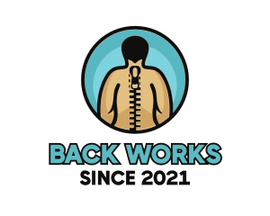 Back - Zipper Spine Chiropractor logo design