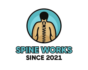 Spine - Zipper Spine Chiropractor logo design