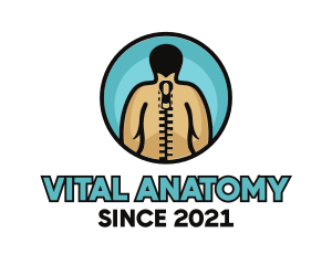Anatomy - Zipper Spine Chiropractor logo design