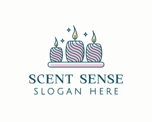 Aromatherapy Scented Candle logo design